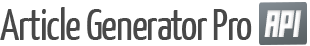 Article Generator Pro API